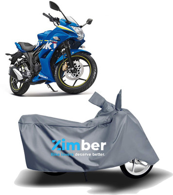 THE REAL ARV Two Wheeler Cover for Suzuki(Gixxer SF, Grey)