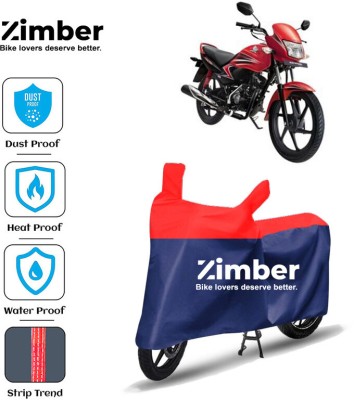 ZIMBER Two Wheeler Cover for Honda(Dream Yuga, Red, Blue)