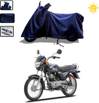 WMIZEXA Waterproof Two Wheeler Cover for Universal For Bike(CT100, Blue)
