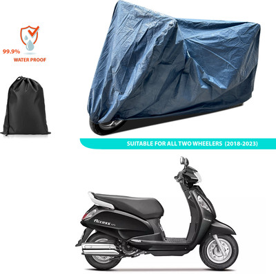 CODOKI Waterproof Two Wheeler Cover for Suzuki(Access 125, Blue)