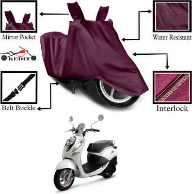 KEDIT Two Wheeler Cover for Universal For Bike(Maroon)