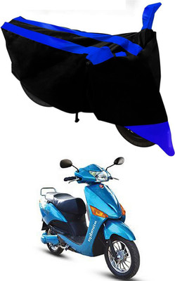 Mdstar Waterproof Two Wheeler Cover for Hero(Electric Optima DX, Blue, Black)