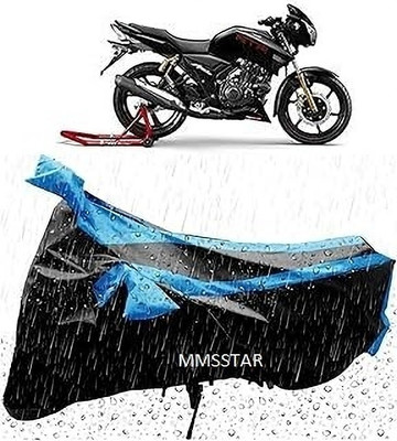 Mdstar Waterproof Two Wheeler Cover for Hero Electric(Pulsar 125, Blue, Black)