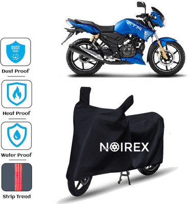 NOIREX Two Wheeler Cover for TVS(Apache RTR 180, Black)