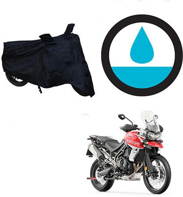 DeepShakshi AUTOMOTIVE Waterproof Two Wheeler Cover for Triumph(Tiger 800 XCA, Black)