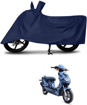 KEDIT Two Wheeler Cover for Hero(Electric AXLHE-20, Blue)