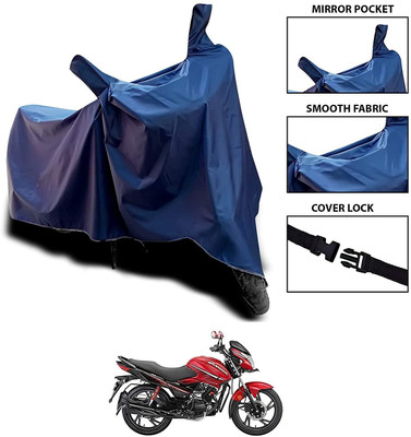 DeepShakshi AUTOMOTIVE Waterproof Two Wheeler Cover for Hero(Glamour i3s, Blue)