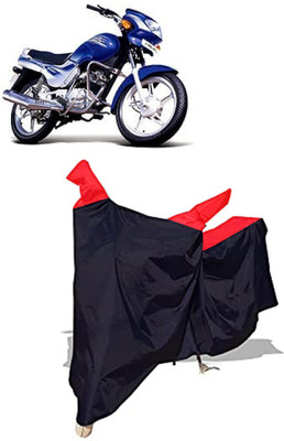 Amexride Two Wheeler Cover for TVS(Victor GLX, Black)