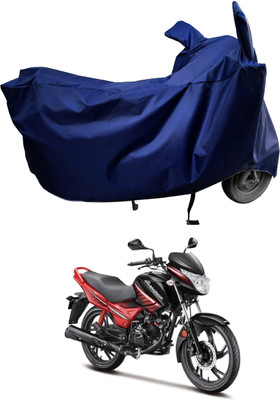 Amexride Two Wheeler Cover for Hero(Glamour Programmed FI, Blue)