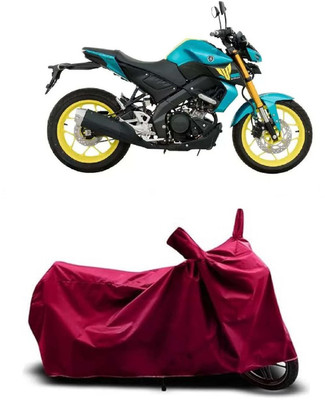 Coxtor Waterproof Two Wheeler Cover for Yamaha(MT 15 New, Maroon)