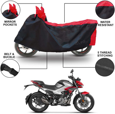 Y3H Two Wheeler Cover for Hero(Xtreme 160 R, Black, Red)