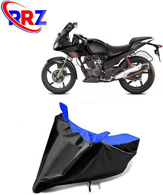 RRZ Waterproof Two Wheeler Cover for Hero(Karizma, Black, Blue)