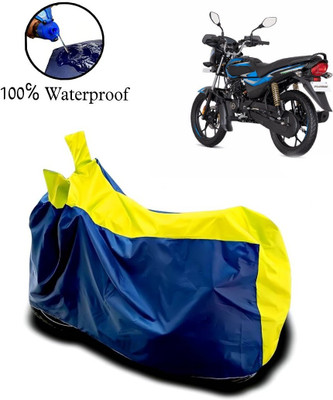 APNEK Waterproof Two Wheeler Cover for Bajaj(Platina 110 H-Gear, Yellow, Black)