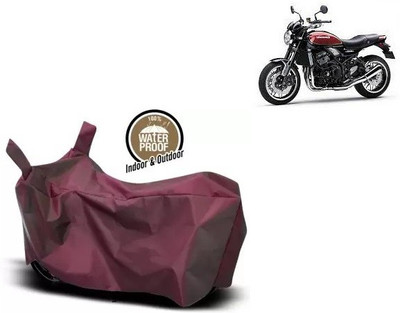 OliverX Waterproof Two Wheeler Cover for Kawasaki(Z900 RS Cafe Racer BS6, Maroon)