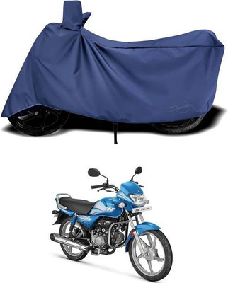 RAAMKM Two Wheeler Cover for Hero(HF Dawn, Blue)