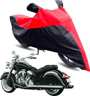 FurniGully Two Wheeler Cover for Indian(Chief Classic, Red, Black)