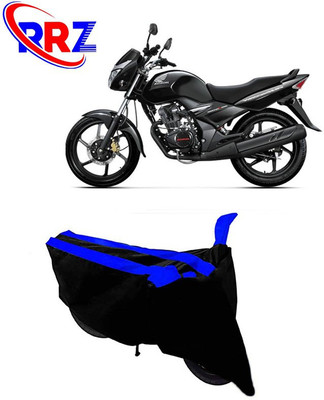 RRZ Waterproof Two Wheeler Cover for Honda(CB Unicorn 150, Black, Blue)
