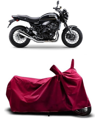 Coxtor Waterproof Two Wheeler Cover for Kawasaki(Z900RS BS6, Maroon)