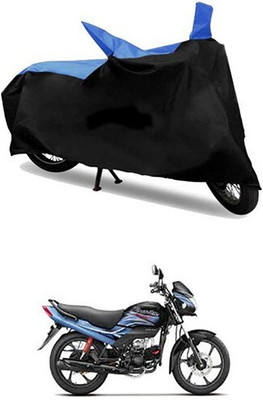 MMSSTAR Waterproof Two Wheeler Cover for Hero(Blue, Black)