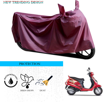 ANTHUB Waterproof Two Wheeler Cover for Mahindra(Duro, Maroon)