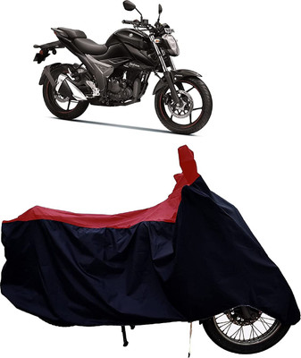 KEDIT Two Wheeler Cover for Suzuki(Gixxer 250, Red, Black)