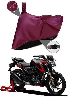 KEDIT Two Wheeler Cover for TVS(Apache RTR 310, Maroon)