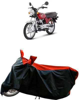 KEDIT Two Wheeler Cover for Bajaj(Boxer, Red, Black)