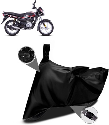 PAGORA Waterproof Two Wheeler Cover for Bajaj(Platina 100 DTS-i, Black)