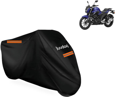 Juvdoxj Waterproof Two Wheeler Cover for Yamaha(Fazer 25 BS6, Black)