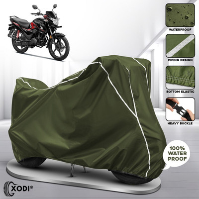 xodi Waterproof Two Wheeler Cover for Honda(SP 125, Green, White)