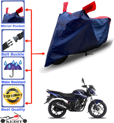 KEDIT Two Wheeler Cover for Bajaj(Discover 150 s, Red, Blue)