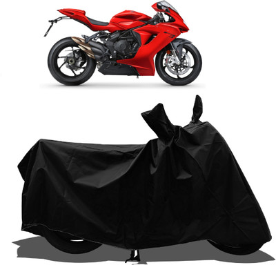 Tricway Waterproof Two Wheeler Cover for MV Agusta(F3, Black)
