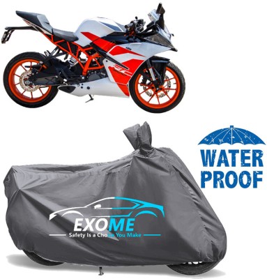 EXOME Waterproof Two Wheeler Cover for KTM(RC 200, Grey)