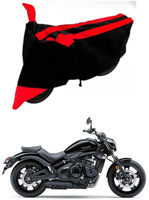 AutoGalaxy Waterproof Two Wheeler Cover for Kawasaki(Vulcan S, Red, Black)