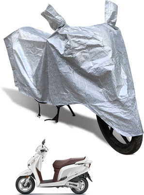 Euro Care Waterproof Two Wheeler Cover for Honda(Aviator, Silver)