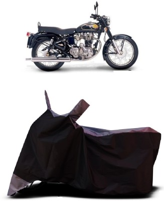 OliverX Waterproof Two Wheeler Cover for Royal Enfield(Bullet Electra Twinspark, Grey)