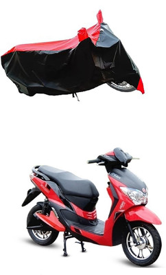 VESMEI Two Wheeler Cover for Hero(Electric Dash BS6, Red)