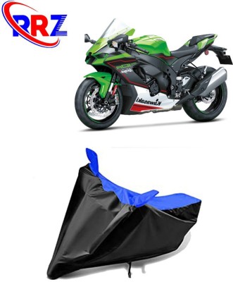 RRZ Waterproof Two Wheeler Cover for Kawasaki(Ninja ZX-10R, Black, Blue)