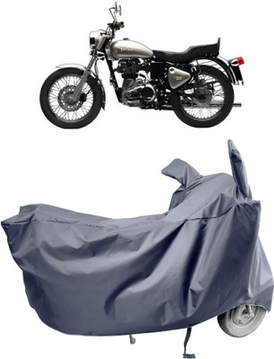 Amexride Two Wheeler Cover for Royal Enfield(Bullet Electra Twinspark, Grey)