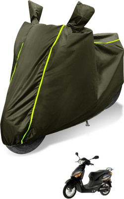 Auto Hub Waterproof Two Wheeler Cover for Hero(Electric Zippy, Green)