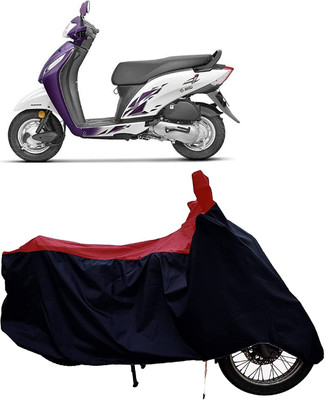 KEDIT Two Wheeler Cover for Honda(Activa i, Red, Black)