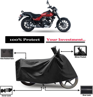 KEDIT Two Wheeler Cover for Bajaj(Avenger Street 160, Black)