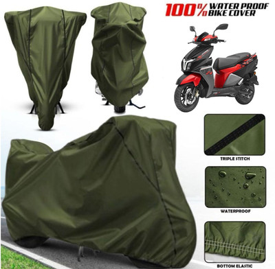 AutoGalaxy Waterproof Two Wheeler Cover for TVS(Ntorq 125, Green)