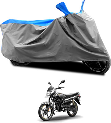 CODOKI Waterproof Two Wheeler Cover for Bajaj(Platina 110, Grey, Blue)