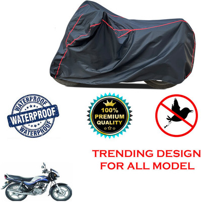 THE REAL ARV Waterproof Two Wheeler Cover for TVS(Victor Edge, Black)
