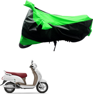 MMSSTAR Waterproof Two Wheeler Cover for Suzuki(Access SE, Black, Green)