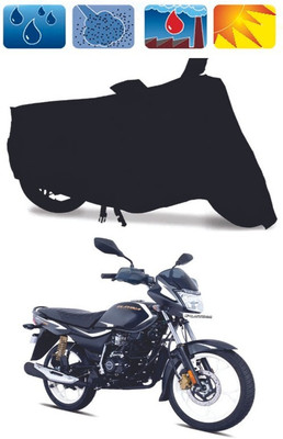 Mdstar Waterproof Two Wheeler Cover for Bajaj(Platina 125, Black)