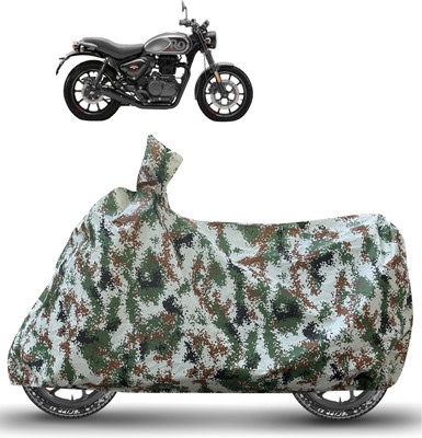 Caronix Waterproof Two Wheeler Cover for Royal Enfield(Hunter 350, Green)