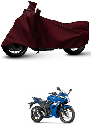ZEDTEEK Waterproof Two Wheeler Cover for Suzuki(Gixxer SF, Maroon)