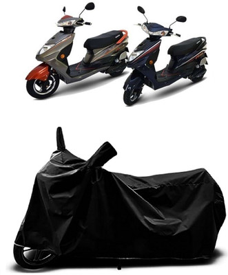 MMSSTAR Waterproof Two Wheeler Cover for Ampere(Reo Elite BS6, Black)